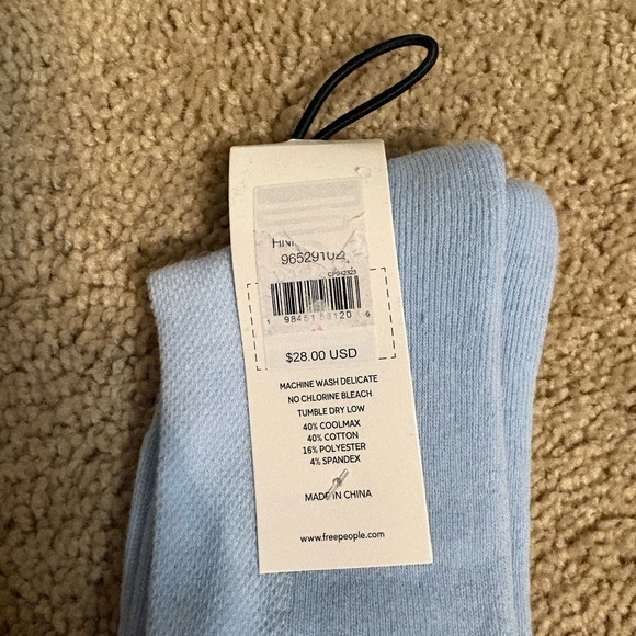 NWT Free People Sky Blue Knee High Socks - Picture 4 of 4